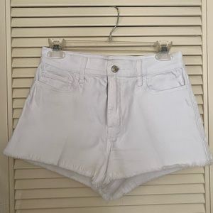 Abercrombie White Denim Shorts